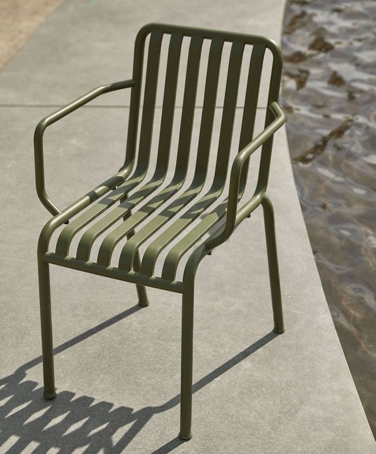 Current Green Steel Indoor Outdoor Armchair Sets Inside 10 Easy Pieces: Sage Green Outdoor Chairs For The Parisian Garden (View 10 of 15)