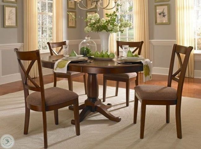 Desoto 60" Burnished Sienna Extendable Oval Dining Room Set From A In Most Recent Extendable Oval Dining Sets (View 13 of 15)