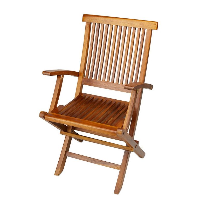 Etsy Throughout Fashionable Teak Outdoor Folding Armchairs (View 9 of 15)