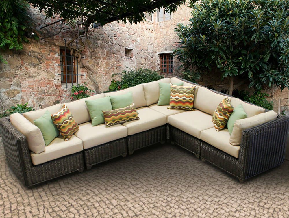 Famous Natural All Weather Outdoor Seating Patio Sets Within 25 Awesome Modern Brown All Weather Outdoor Patio Sectionals (View 14 of 15)