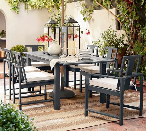 Fashionable Pin On Colon Intended For Gray Wicker Extendable Patio Dining Sets (View 11 of 15)