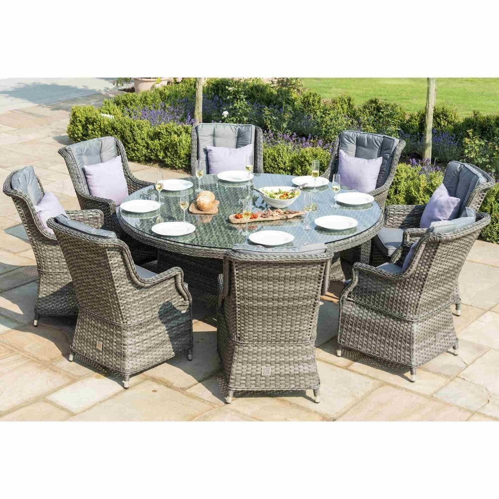 Favorite Wicker Round Outdoor Dining Sets / Leo Outdoor 5 Piece Wicker Round With Regard To Wicker 5 Piece Round Patio Dining Sets (View 15 of 15)