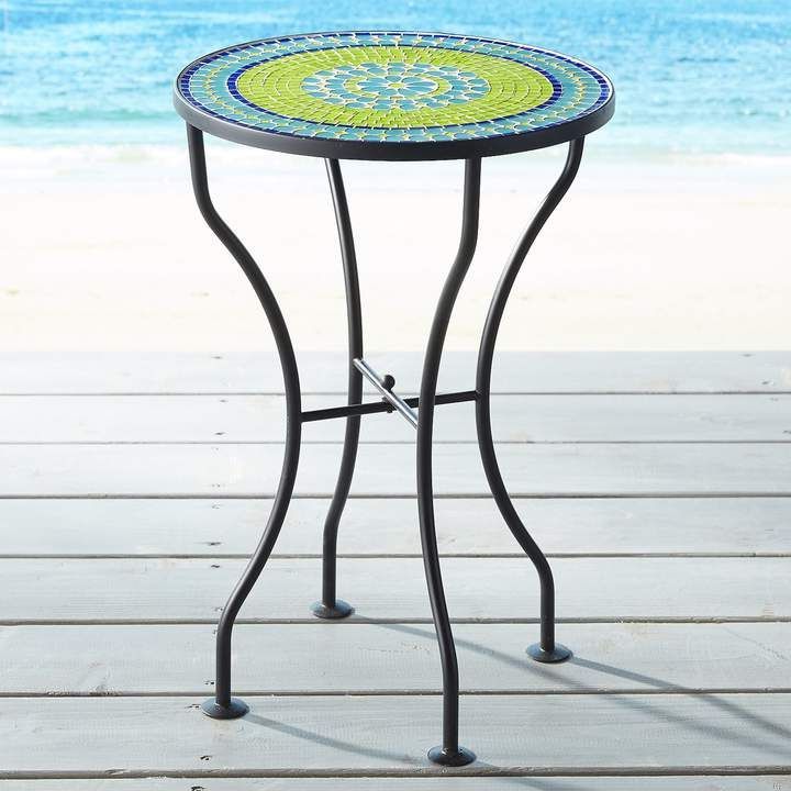 Green Mosaic Outdoor Accent Tables For Current Anaelle Mosaic Accent Table #glass#mosaic#tiles (View 5 of 15)