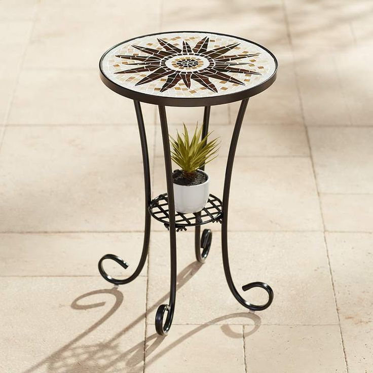 Lamps Plus Intended For Most Up To Date Mosaic Black Outdoor Accent Tables (View 1 of 15)