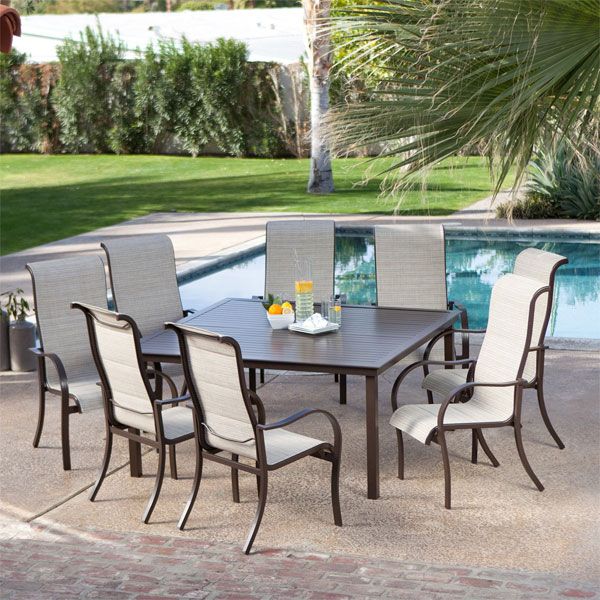 Latest Deluxe Square Patio Dining Sets Throughout 20 Sturdy Sets Of Patio Furniture From Cast Aluminum (View 14 of 15)