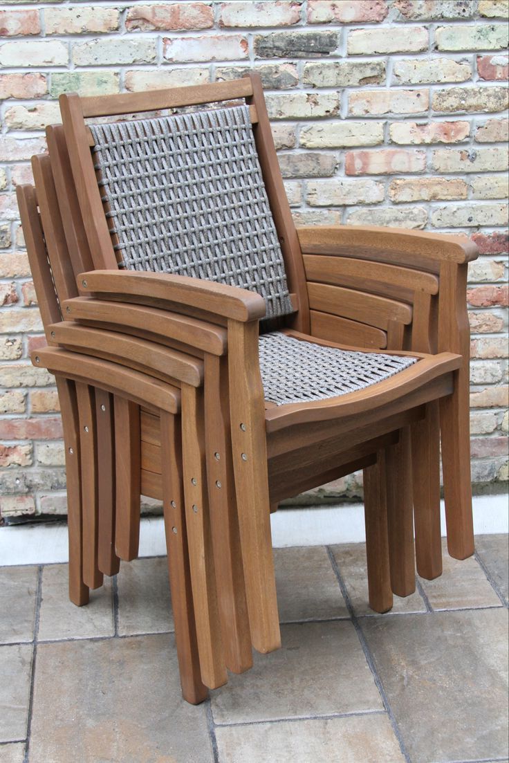 Lounge Chair Intended For Eucalyptus Stackable Patio Chairs (View 4 of 15)