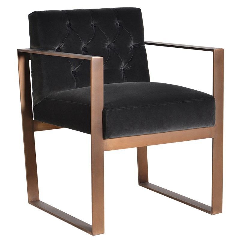 Metropolitan Dark Grey Dining Chair Furniture – La Maison Chic Luxury Pertaining To Most Popular Metropolitan Outdoor Dining Chair Sets (View 15 of 15)