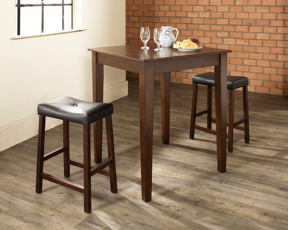 Most Current Crosley Furniture – 3 Piece Pub Dining Set With Tapered Leg And Pertaining To 3 Piece Bistro Dining Sets (View 12 of 15)