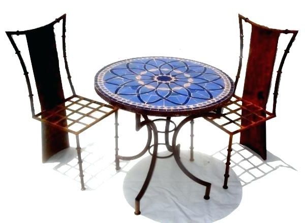 Most Current Mosaic Tile Table Top Mosaic Blue Tile Table Mosaic Tile Table Top With Blue Mosaic Black Iron Outdoor Accent Tables (View 15 of 15)