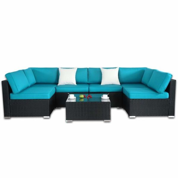 Most Current Outdoor Wicker Sectional Sofa Sets With Regard To Shop For Outdoor Rattan Wicker Sofa Set Garden Patio Furniture (View 15 of 15)