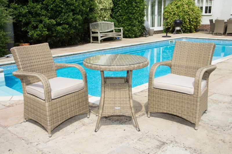 Most Recent Beige Wicker And Green Fabric Patio Bistro Sets For Texas Balcony Dining Set – Bali Rattan (View 3 of 15)