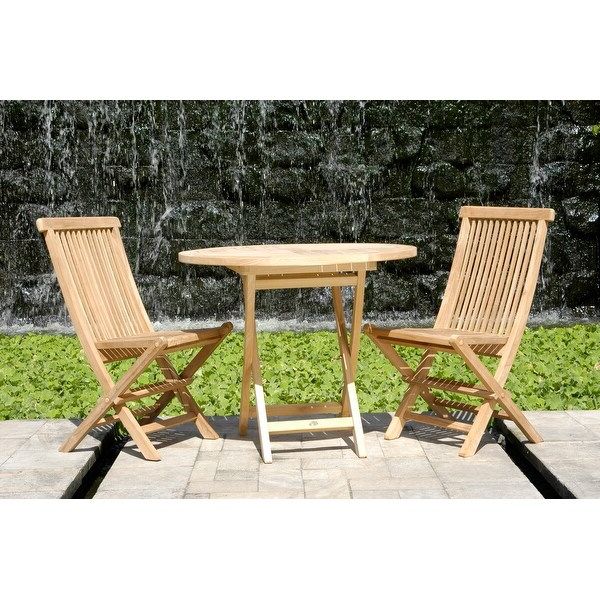 Most Recent Chic Teak California Teak Wood Folding Outdoor Patio Side Chair (set Of For Teak Outdoor Folding Chairs Sets (View 10 of 15)