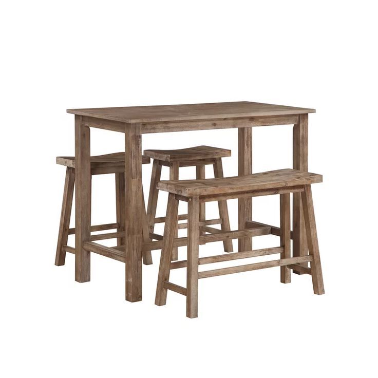 Most Recently Released 4 Piece Wood Outdoor Bar Sets With Regard To Raymundo 4 Piece Pub Table Set (View 8 of 15)