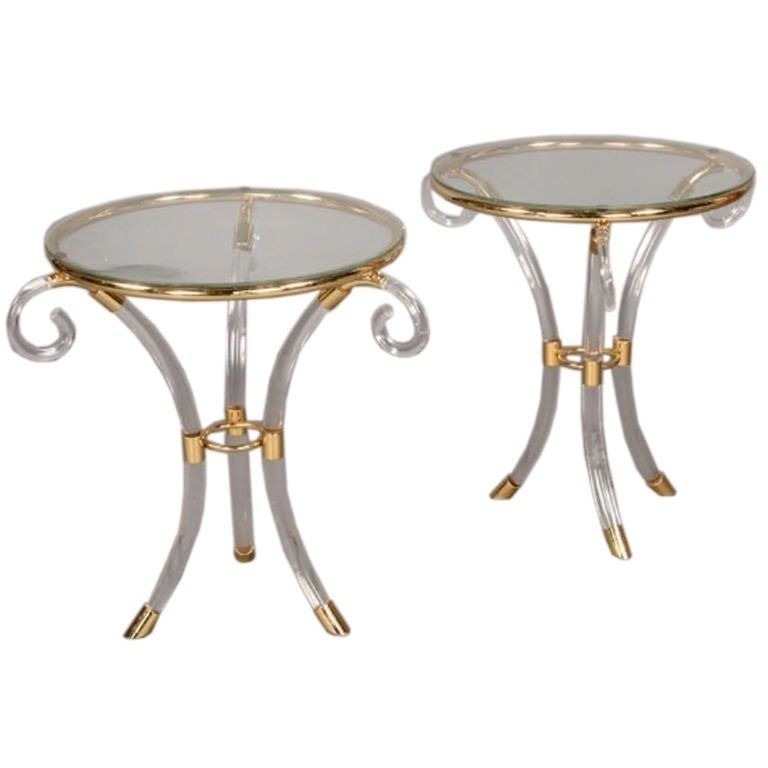Most Recently Released Brass End Tables – Ideas On Foter Inside Triangular Indoor Outdoor Nesting Tables (View 7 of 15)