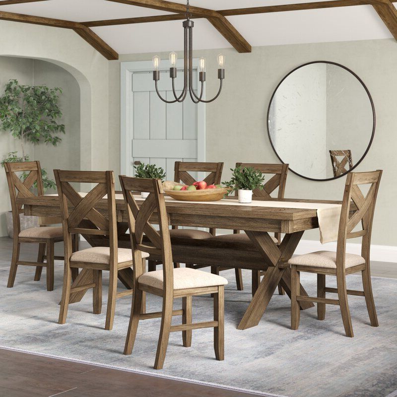 Most Up To Date 7 Piece Extendable Dining Sets Pertaining To Poe 7 Piece Extendable Dining Set (View 15 of 15)