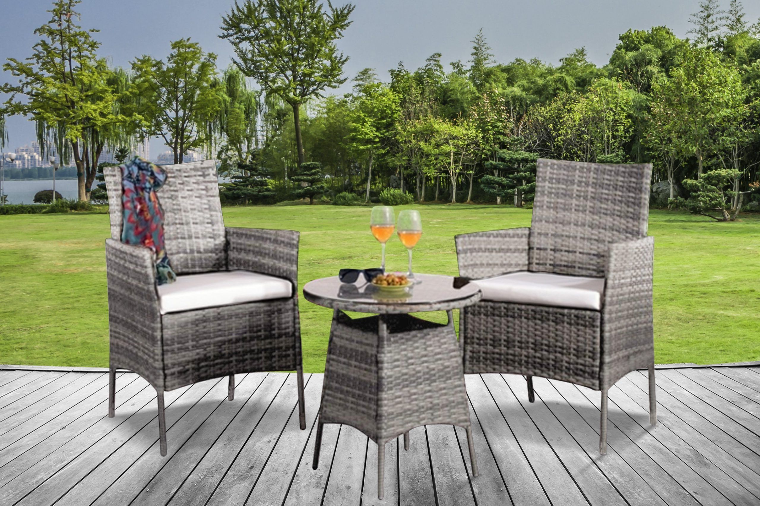 Natural All Weather Outdoor Seating Patio Sets Intended For Latest Two Seater Value Patio Set (View 2 of 15)