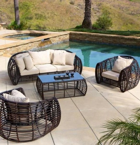 Newest Natural Woven Modern Outdoor Chairs Sets Throughout Poly Rattan – The Alternative To Natural Rattan – Savillefurniture (View 6 of 15)