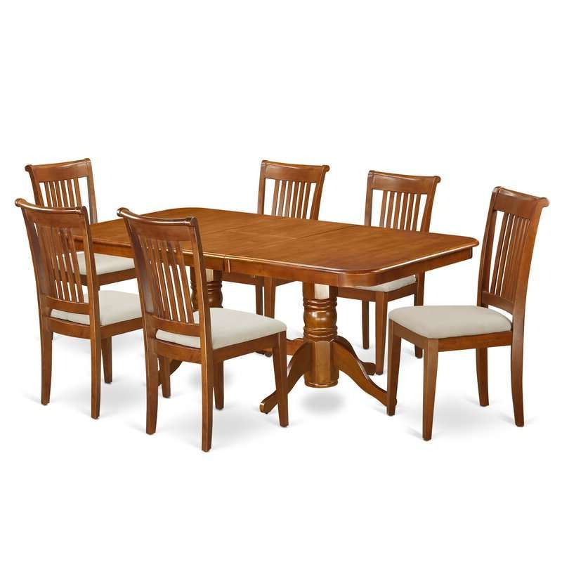 Newest Review ﻿pillsbury 7 Piece Extendable Dining Set 7 Piece Kitchen Within 7 Piece Extendable Dining Sets (View 3 of 15)