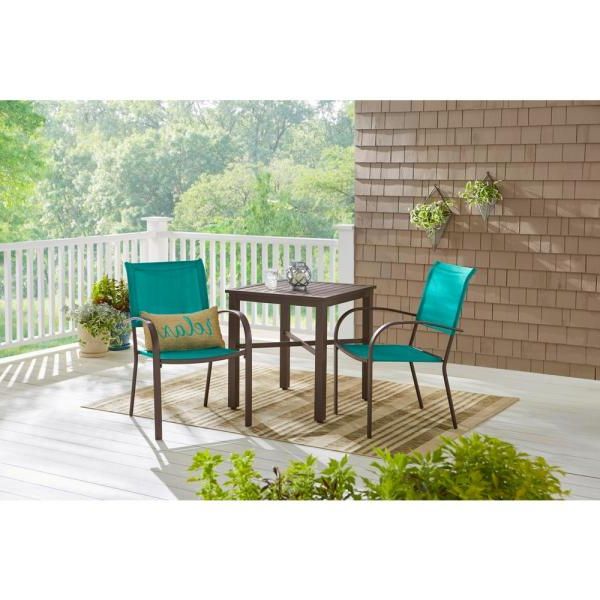 Newest Stylewell Mix And Match Stationary Stackable Steel Split Back Sling Within Green Outdoor Seating Patio Sets (View 5 of 15)