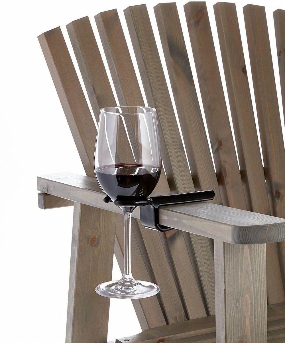 Newest Wine Glass Cup Holder For An Outdoor Chair. Perfect Gift (View 2 of 15)