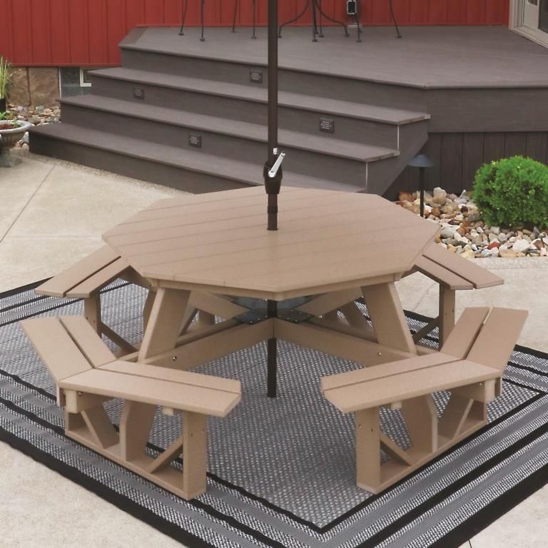 Octagon Outdoor Table (View 5 of 15)