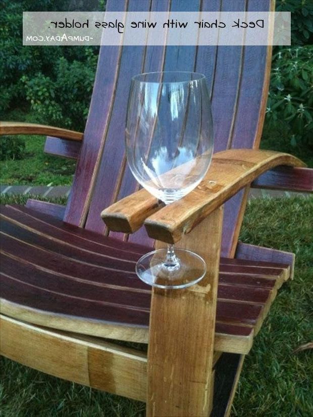 Outdoor Chair With Wine Holder For Most Recent Twitter (with Images) (View 1 of 15)