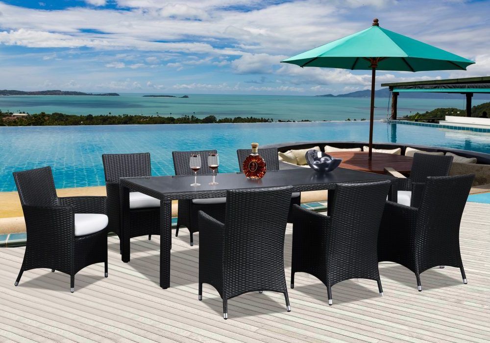Outdoor Wicker Patio Dining Set For  (View 7 of 15)