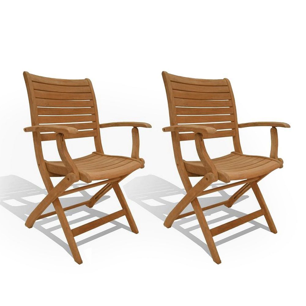 Patio In Teak Outdoor Folding Armchairs (View 6 of 15)