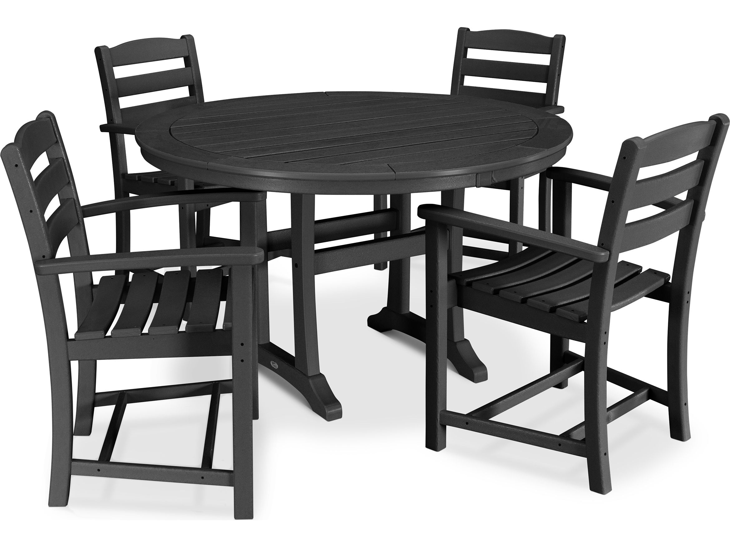 Polywood® La Casa Cafe Recycled Plastic 5 Piece Dining Set (View 8 of 15)