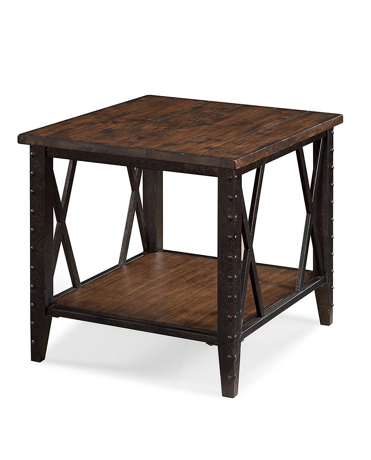 Popular Rectangular End Table Wood And Metal – Decor Ideas Throughout Wood And Steel Outdoor Side Tables (View 9 of 15)