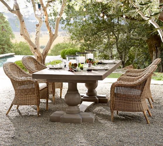 Pottery Barn Regarding Natural All Weather Outdoor Seating Patio Sets (View 10 of 15)