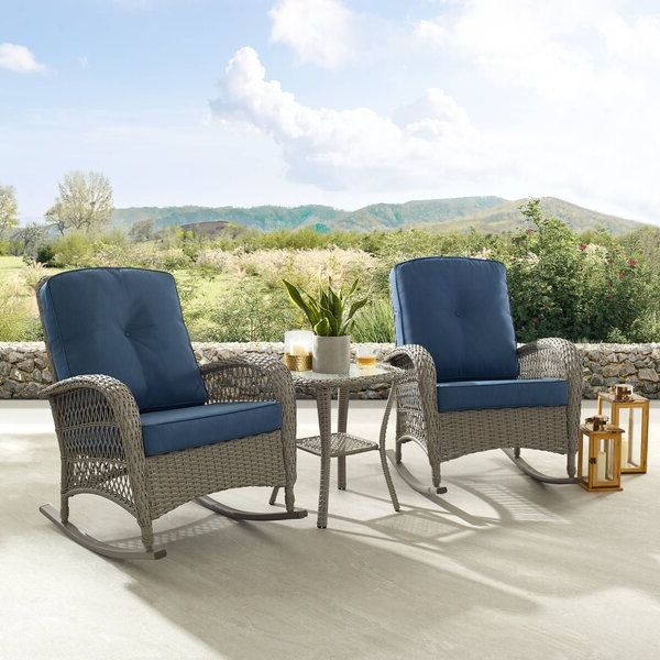 Sand & Stable Hanwell Wicker/rattan 2 – Person Seating Group With Within Favorite Rattan Wicker Sand Outdoor Seating Sets (View 15 of 15)