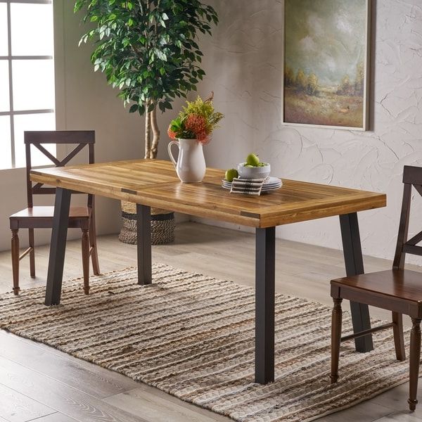 Sparta Acacia Wood Dining Tablechristopher Knight Home – On Sale In Well Known Natural Acacia Wood Bistro Dining Sets (View 2 of 15)