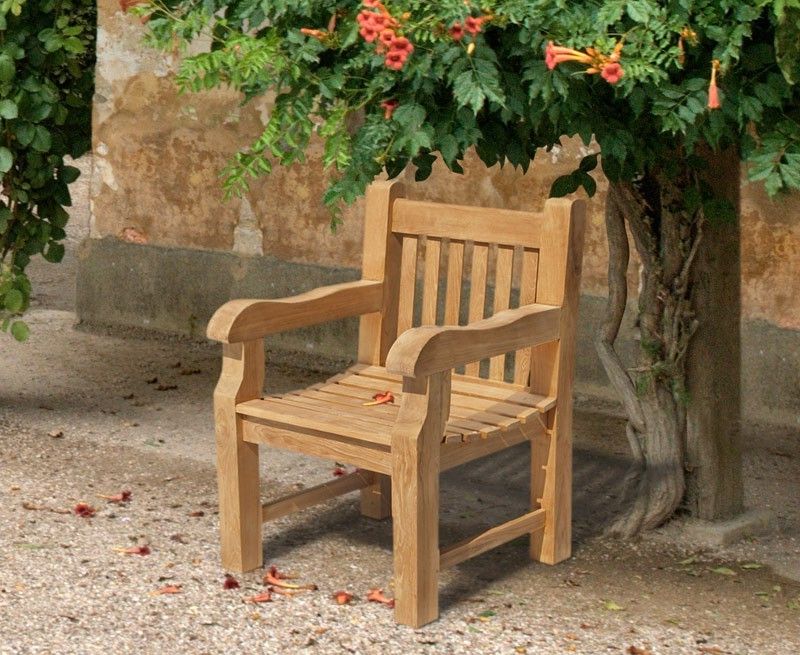 Teak Outdoor Armchairs Inside Latest Balmoral Teak Garden Armchair (View 2 of 15)