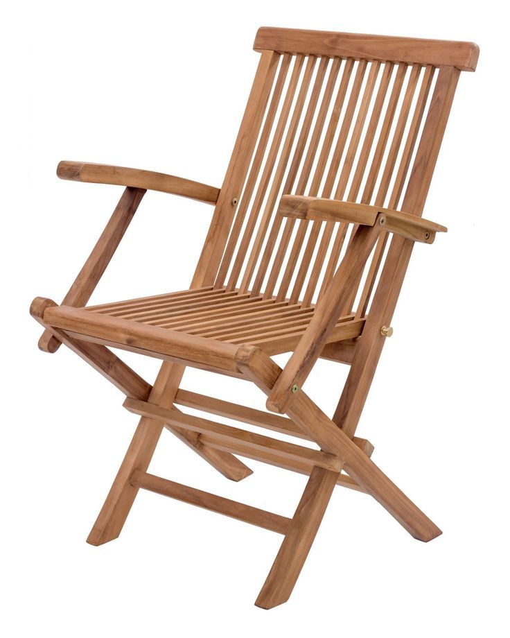 Teak Outdoor Folding Armchairs For Newest The Zuo Modern Regatta Teak Wood Folding Arm Chair Casts An Impressive (View 8 of 15)