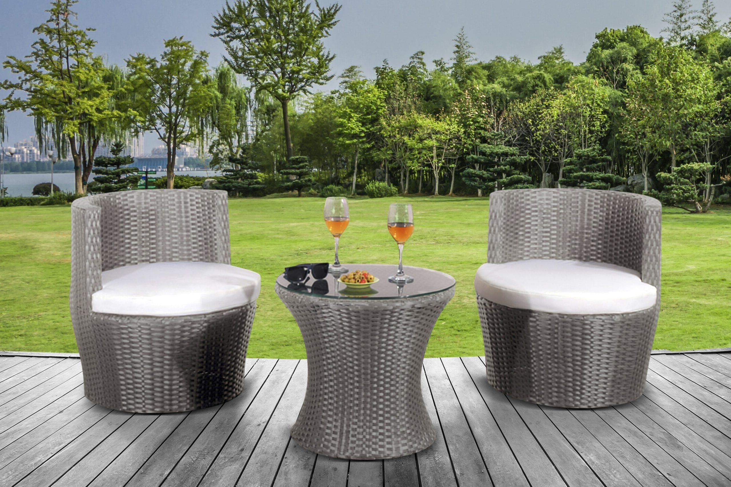 Uk Furniture 4u In Black Weave Outdoor Modern Dining Chairs Sets (View 10 of 15)