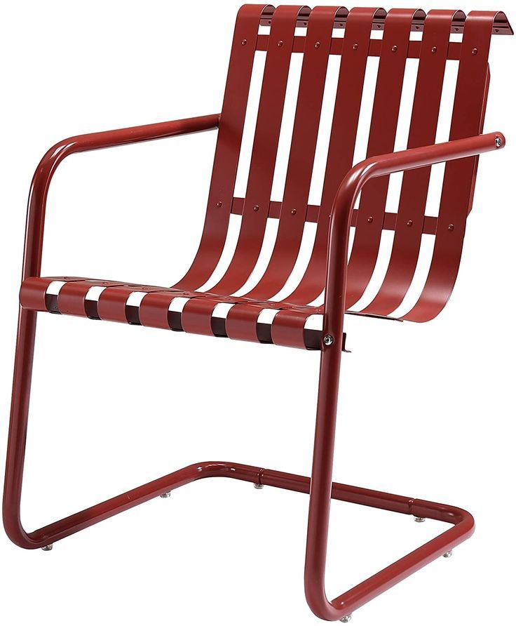 Well Known Red Steel Indoor Outdoor Armchair Sets With Regard To Crosley Furniture Gracie 3 Piece Retro Metal Outdoor Conversation Set (View 13 of 15)