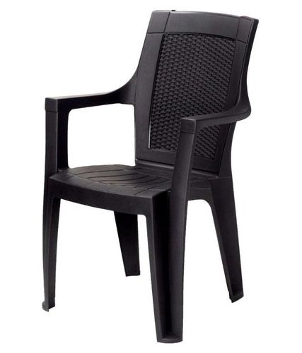 Well Liked Arm Chair – Nilkamal Mystique High Back Chair With Arm (charcoal Grey Intended For Charcoal Black Outdoor Highback Armchairs (View 15 of 15)