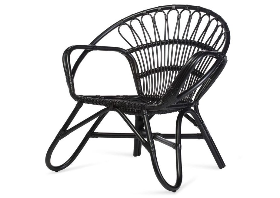Well Liked Black Nordic Rattan Chair (View 4 of 15)