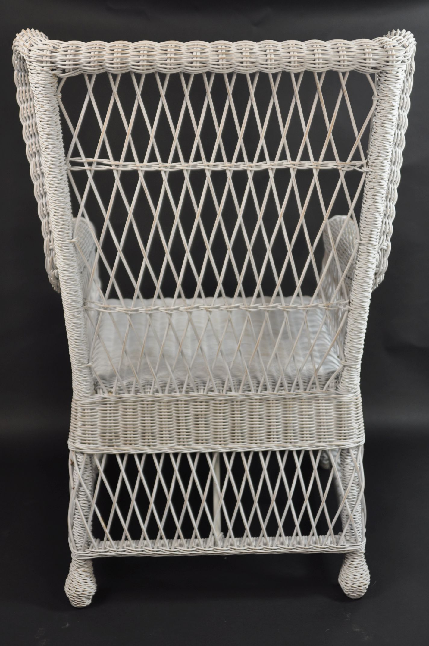Well Liked Capers White Rattan Outdoor Arm Chair – Mecox Gardens Regarding White Fabric Outdoor Wicker Armchairs (View 6 of 15)