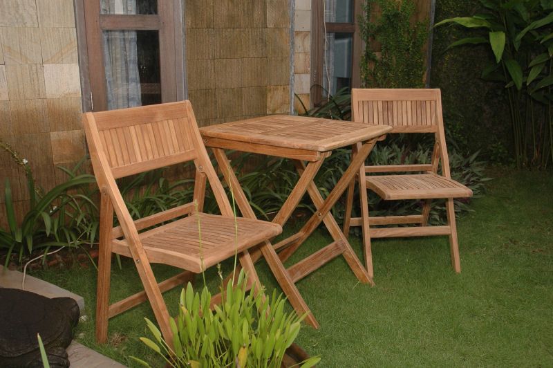 Well Liked Folding Patio Furniture Set 22 Teak Outdoor Patio And Garden Sets Regarding Teak Outdoor Folding Chairs Sets (View 7 of 15)