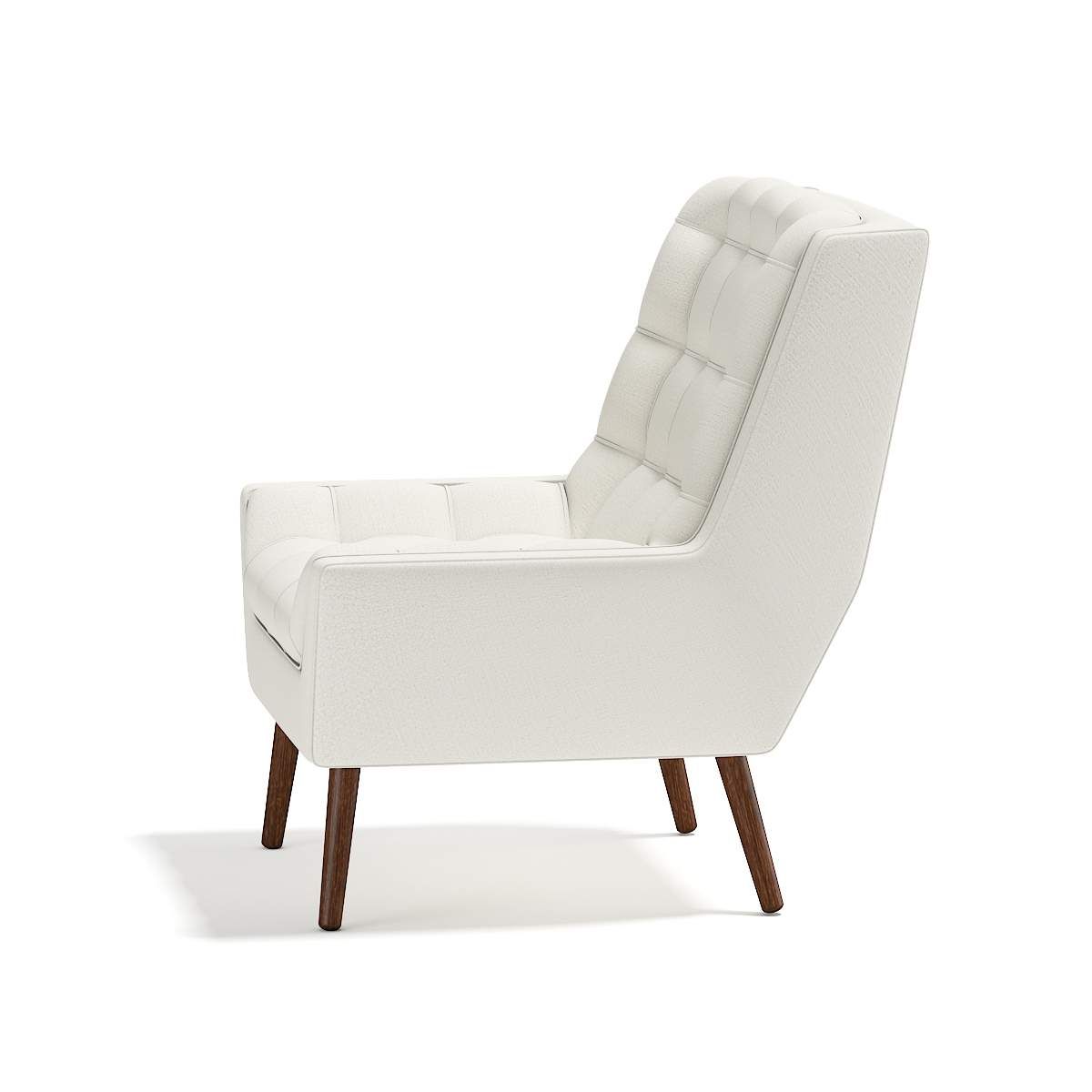 White Fabric Outdoor Wicker Armchairs Pertaining To Fashionable White Fabric Armchair – Biscayne White Fabric Outdoor Wicker Armchair (View 7 of 15)