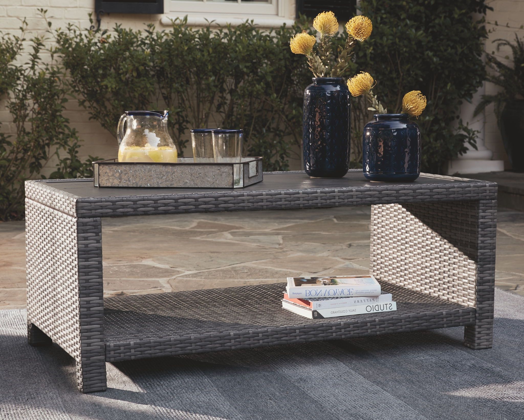White Outdoor Cocktail Table And Chair Sets With Regard To Trendy Salem Beach – Gray – Rectangular Cocktail Table (View 13 of 15)
