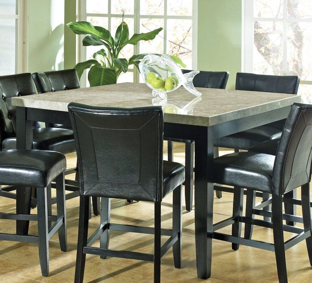 Widely Used Black Medium Rectangle Patio Dining Sets Within Granite Dining Table Set – Homesfeed (View 4 of 15)