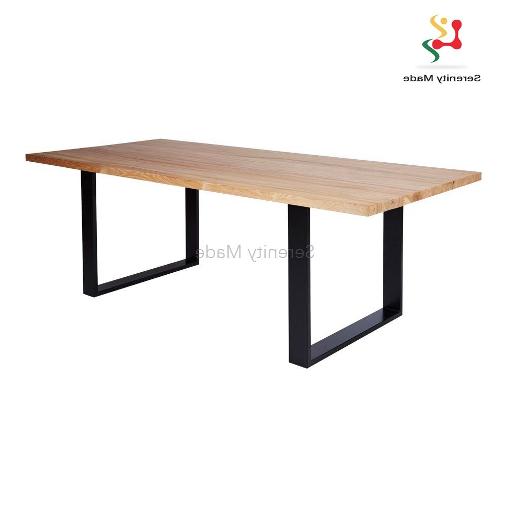 10 Seater Outdoor Oak Dining Tables With Black Steel Base – Buy Oak Dining  Table,10 Seater Dining Table,10 Seater Outdoor Tables Product On Alibaba Throughout Most Recently Released Rustic Oak And Black Outdoor Tables (View 7 of 15)