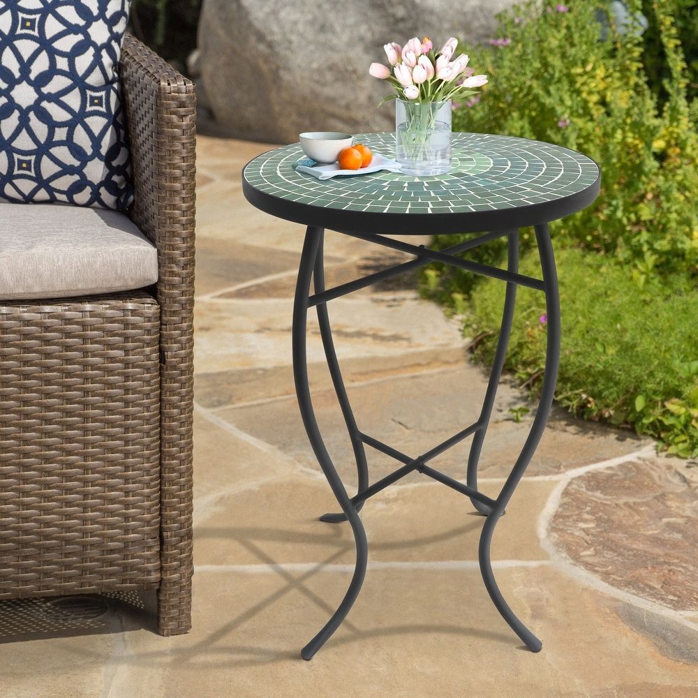2020 Black Accent Outdoor Tables Inside Buy Black Outdoor Coffee & Side Tables Online At Overstock (View 5 of 15)