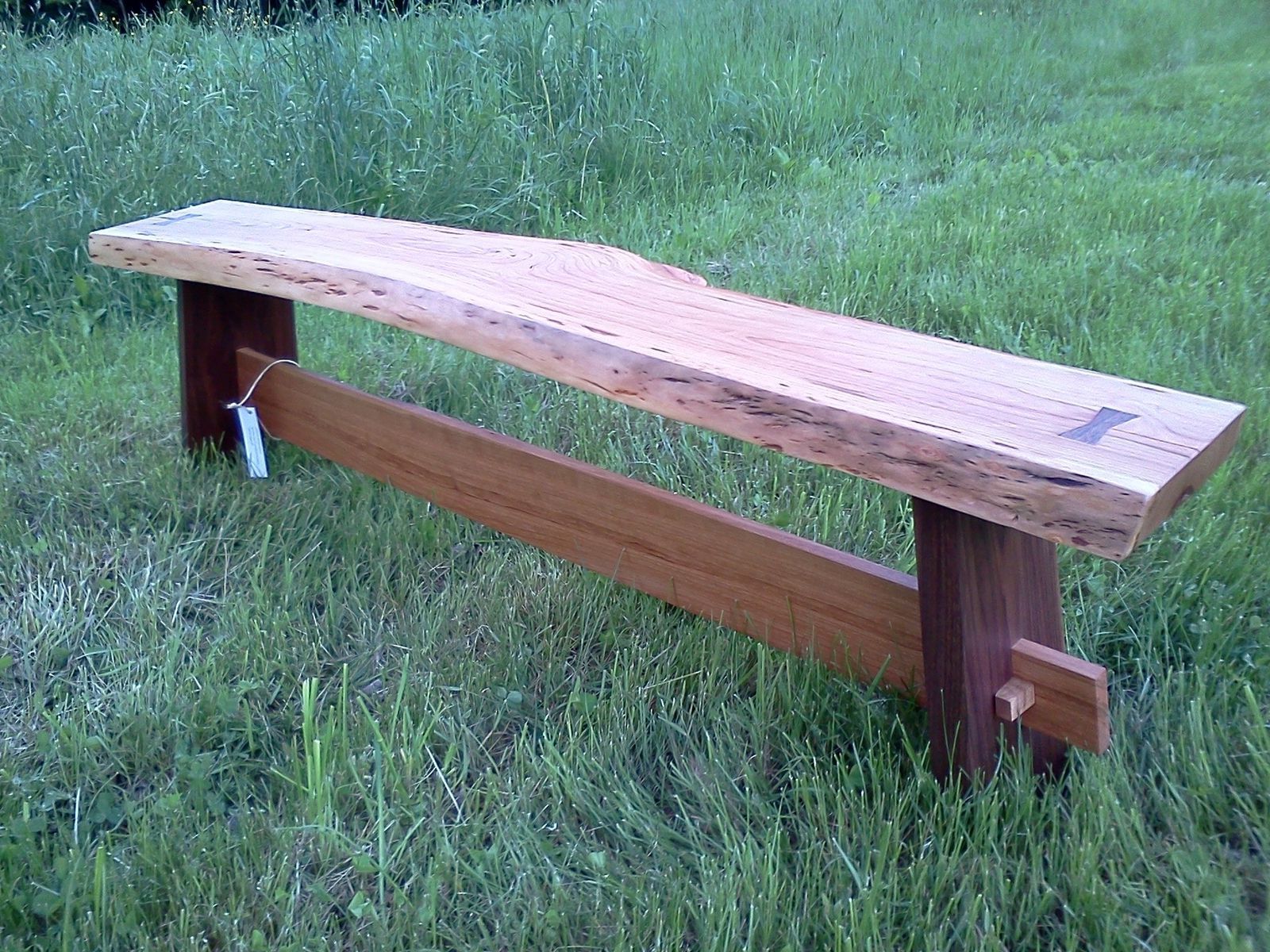 2020 Dark Cherry Outdoor Tables With Custom Made Live Edge Cherry Slab Tableblack Dog Timberworks Llc (View 8 of 15)