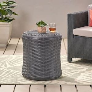 2020 Outdoor Tables With Storage Within Storage – Outdoor Side Tables – Patio Tables – The Home Depot (View 10 of 15)