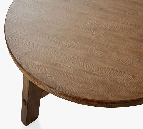 2020 Rustic Farmhouse 44" Round Coffee Table (View 10 of 15)