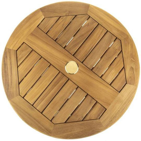 2020 Wood Rotating Tray Outdoor Tables For Rotating Base Swivel 60cm For Outdoor Garden Table (View 4 of 15)